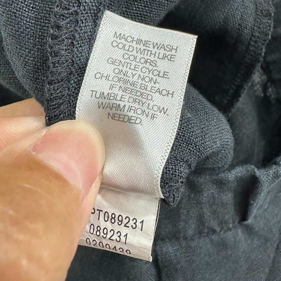 J jill linen pull on black pants size M - Picture 9 of 10